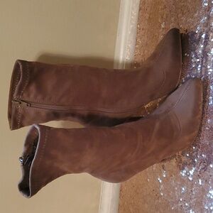 Charlotte Russe Tan Heeled Boots